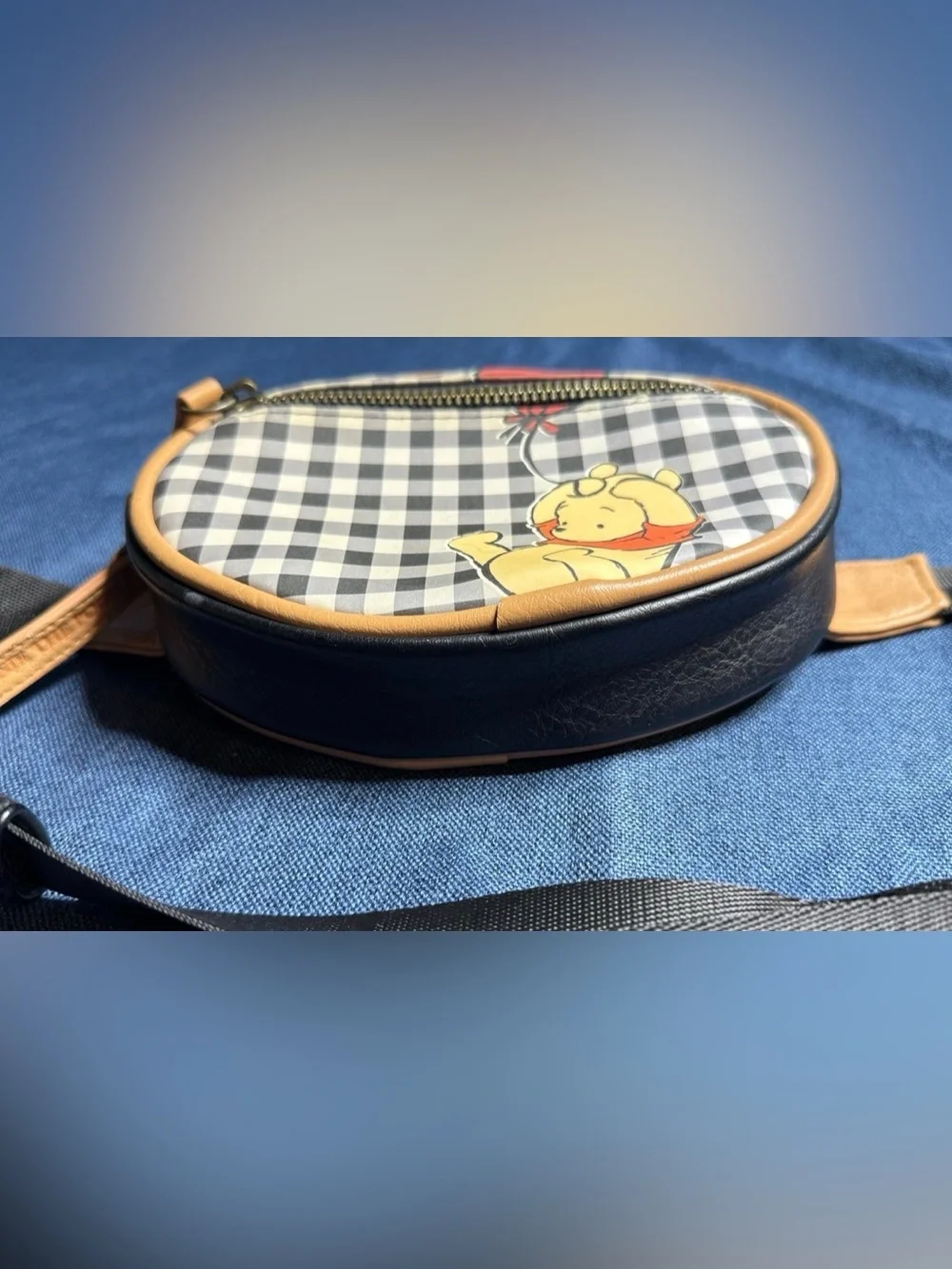 Loungefly Women’s Disney Winnie the Pooh Plaid Black Fanny Pack